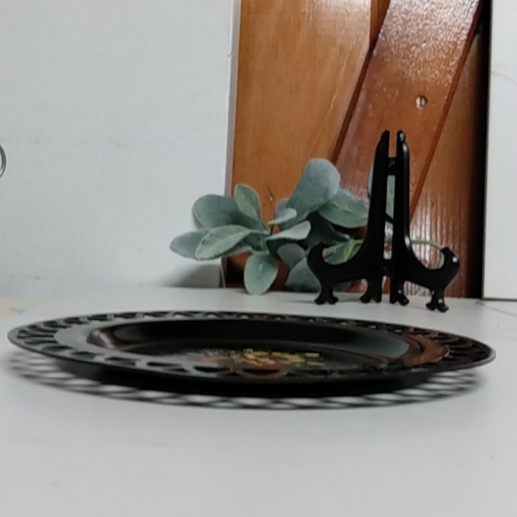 Russian Folk Art Metal Wall Plate Folk Art - Picture 7 of 10